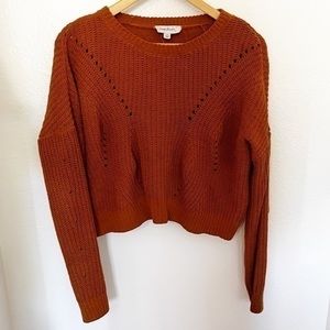 Cloud Chaser Crop Sweater Size Large